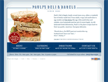 Tablet Screenshot of paulisdeliandbagels.com